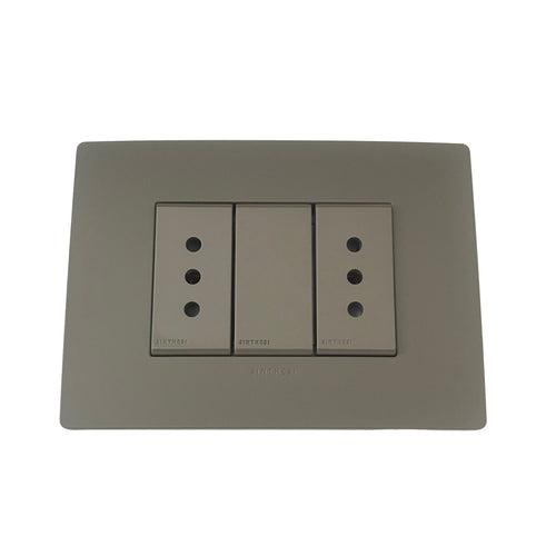 Enchufe Duplex 10A Armado S32 Grey