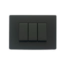 Interruptor Triple 9/12 Armado S33 Noir