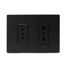 Enchufe Doble 10A + 10/16A Armado S33 Noir