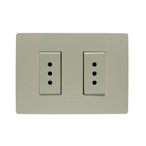 Enchufe Doble 10A Armado S32 Blanco