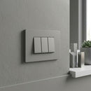 Interruptor Triple Conmutador 9/24 Armado S32 Grey