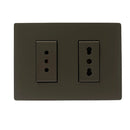 Enchufe Doble 10A + 10/16A Armado S32 Grey