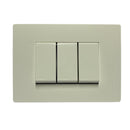 Interruptor Triple 9/12 Armado S32 Blanco