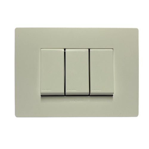 Interruptor Triple 9/12 Armado S32 Blanco