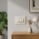 Interruptor Triple 9/12 Armado S32 Blanco