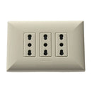 Enchufe Triple 10/16A Armado S17 Blanco