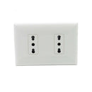 Enchufe Doble 10A + 10/16A Armado S32 Blanco