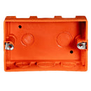 Caja Distribucion Para Tabique Soporte Metalico Naranja