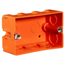 Caja Distribucion Para Tabique Soporte Metalico Naranja