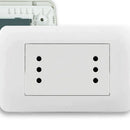 Pack 10 Placas Toma Corriente Duplex 10A 250V Blanco
