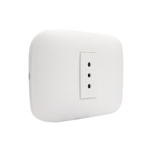 Tomacorriente Simple 10A Blanco Domino Sencia