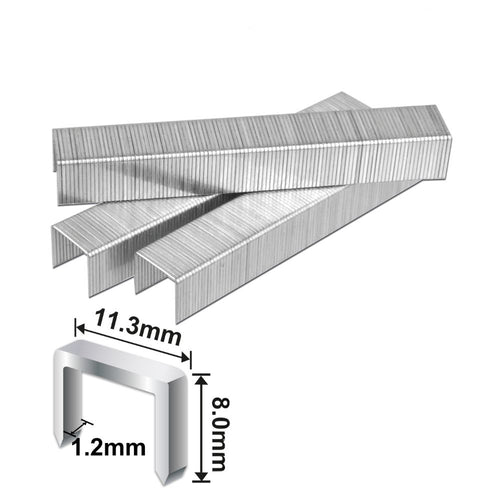 Grapas Caja 1000 Unidades 8X1,2Mm Ingco Sts0208