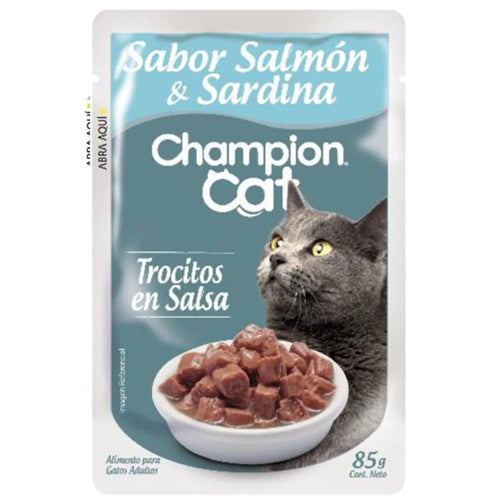 Alimento Humedo Gato Para Gato Adulto Salmon Y Sardina
