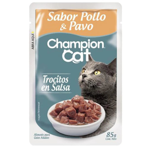 Alimento Humedo Gato Para Gato Adulto Pollo Y Pavo