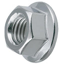 Tuerca Hexagonal Con Flange Unc 1/4" Zincada 8 Unidades