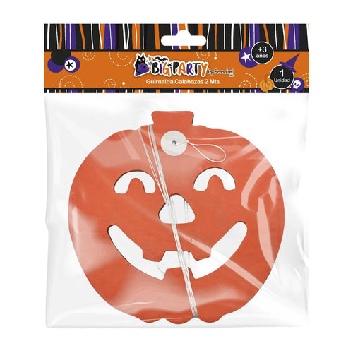 Guirnalda Papel Calabaza 2 M