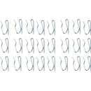 Set De 24 Ganchos Pequeños Para Barra De Cortina Velo 2,5 Cm