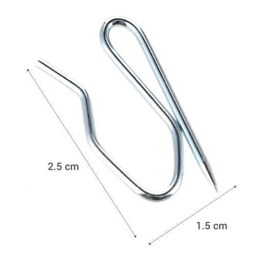 Set De 24 Ganchos Pequeños Para Barra De Cortina Velo 2,5 Cm