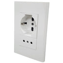 Tomacorriente Schucko Mas 10A Blanco Clio