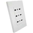 Tomacorriente 10A/16A Triple Blanco Clio