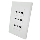 Tomacorriente 10A/16A Triple Blanco Clio
