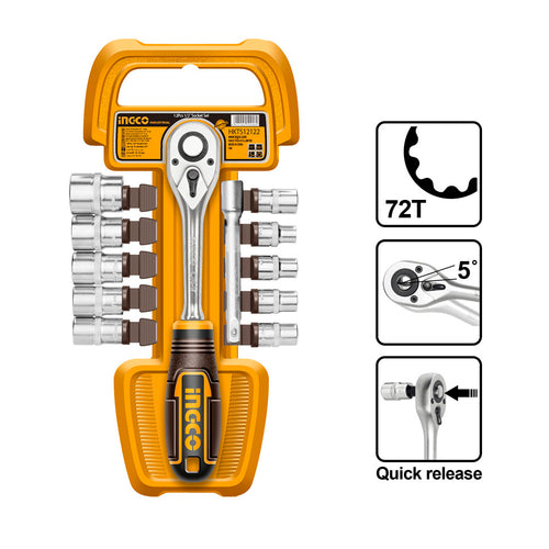 SET DADOS Y CHICHARRA INDUSTRIAL 12 PIEZAS 1/2