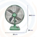 Ventilador Sobremesa Retro V12Sr Verde