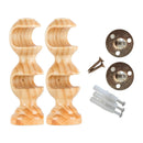 Soporte Doble Techo 19/28 Mm 2 Und Natural