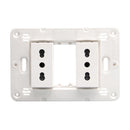 Tomacorriente Doble 10/16A Blanco Semi Armado Matixgo