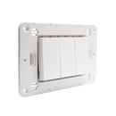 Interruptor Triple 9/32 Blanco Semi Armado Matixgo