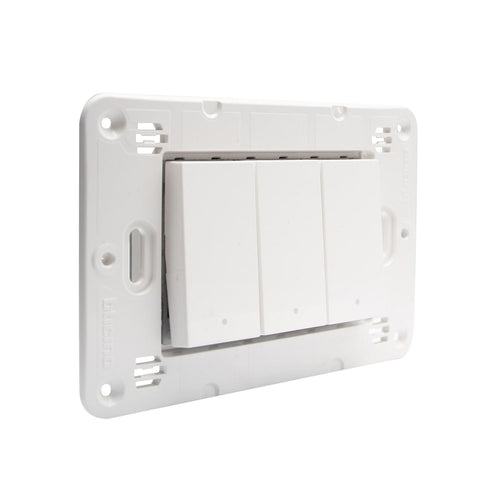 Interruptor Triple 9/32 Blanco Semi Armado Matixgo