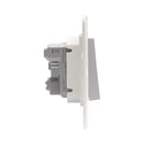 Toma 10A + Interruptor Simple 9/12 Gris Semi Armado Matixgo