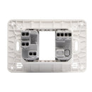 Toma 10A + Interruptor Simple 9/12 Gris Semi Armado Matixgo