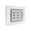Tomacorriente Triple 10A Gris Semi Armado Matixgo