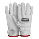 Pack 10 Guantes De Cuero Sin Forro Gris