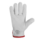 Pack 10 Guantes De Cuero Sin Forro Gris