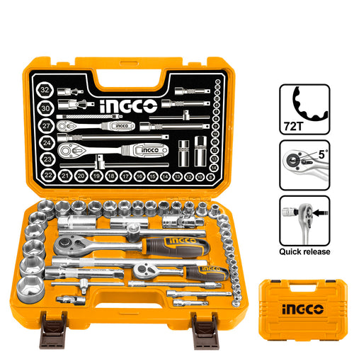 SET DADOS Y CHICHARRA INDUSTRIAL 44 PIEZAS 1/2