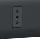 Placa Genesis Armada Con Toma Corriente Simple 10A 2P+T - Black