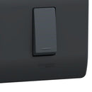 Placa Genesis Armada Con Interruptor Doble 9/15 16Ax 250V - Black