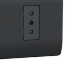 Placa Genesis Armada Con Toma Corriente Doble 10A 2P+T - Black