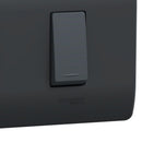 Placa Genesis Armada Con Interruptor 9/12 + 9/24 16Ax 250V - Black