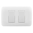 Interruptor Doble 9/15 10A 250V Blanco Armado