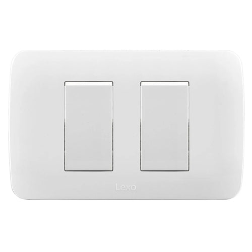 Interruptor Doble 9/15 10A 250V Blanco Armado