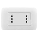Toma Corriente Duplex10A 250V Blanco Armado