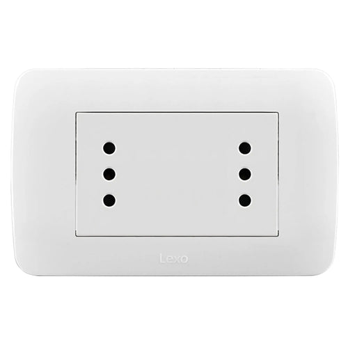 Toma Corriente Duplex10A 250V Blanco Armado