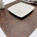 Set 4 Individuales Rectangular 42X32 Cm Clasic Cafe