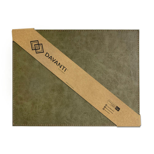 Set 4 Individuales Rectangular 42X32 Cm Clasic Verde