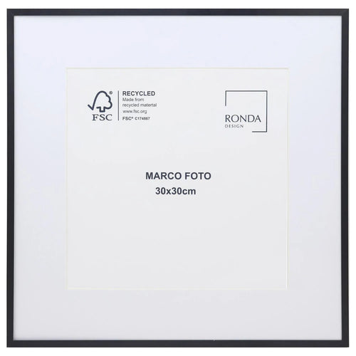 Marco 31X31 Cm Negro Fierro