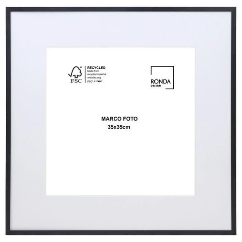 Marco 36X36 Cm Negro Fierro