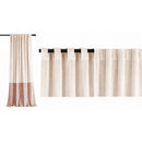 Cortina Tela 140X230 Cm Bicolor Cruda Rosa